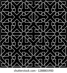 Pattern with abstract geometric style.  For fashion interiors design, wallpaper, textile industry.