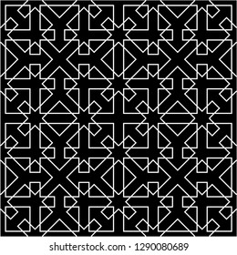 Pattern with abstract geometric style.  For fashion interiors design, wallpaper, textile industry.