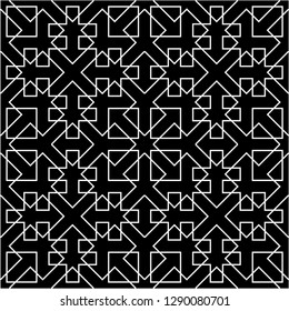 Pattern with abstract geometric style.  For fashion interiors design, wallpaper, textile industry.