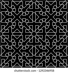 Pattern with abstract geometric style.  For fashion interiors design, wallpaper, textile industry.