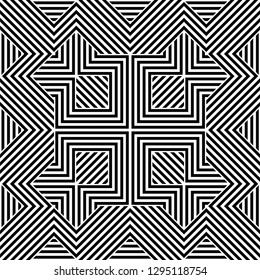 Pattern with abstract geometric style.  For fashion interiors design, wallpaper, textile industry.