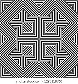 Pattern with abstract geometric style.  For fashion interiors design, wallpaper, textile industry.