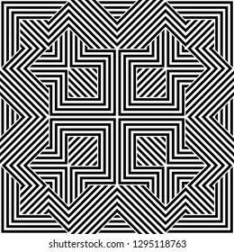 Pattern with abstract geometric style.  For fashion interiors design, wallpaper, textile industry.