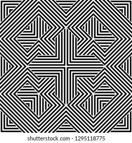 Pattern with abstract geometric style.  For fashion interiors design, wallpaper, textile industry.