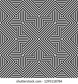 Pattern with abstract geometric style.  For fashion interiors design, wallpaper, textile industry.