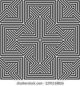 Pattern with abstract geometric style.  For fashion interiors design, wallpaper, textile industry.