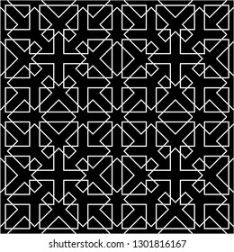 Pattern with abstract geometric style.  For fashion interiors design, wallpaper, textile industry.