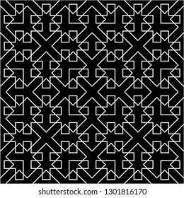 Pattern with abstract geometric style.  For fashion interiors design, wallpaper, textile industry.