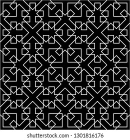 Pattern with abstract geometric style.  For fashion interiors design, wallpaper, textile industry.