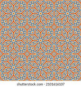 Pattern with abstract geometric style. For fashion interiors design, wallpaper, textile industry.