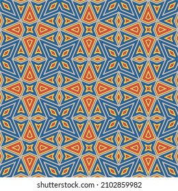 Pattern with abstract geometric style. For fashion interiors design, wallpaper, textile industry.