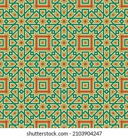 Patrón con estilo geométrico abstracto. Para el diseño de interiores de moda, tapicería, industria textil.