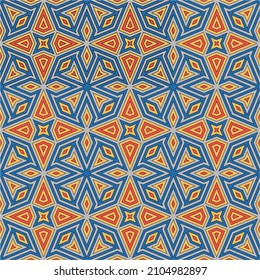 Pattern with abstract geometric style. For fashion interiors design, wallpaper, textile industry.