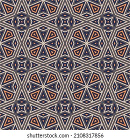 Pattern with abstract geometric style. For fashion interiors design, wallpaper, textile industry.