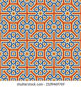 Pattern with abstract geometric style. For fashion interiors design, wallpaper, textile industry.