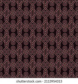 Pattern with abstract geometric style. For fashion interiors design, wallpaper, textile industry.