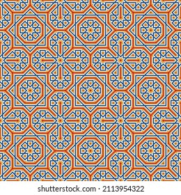 Pattern with abstract geometric style. For fashion interiors design, wallpaper, textile industry.