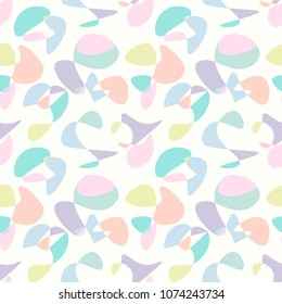 Pattern with abstract, geometric style. Vector background 40s, 50s, 60s, 70s, 90s retro style design 
