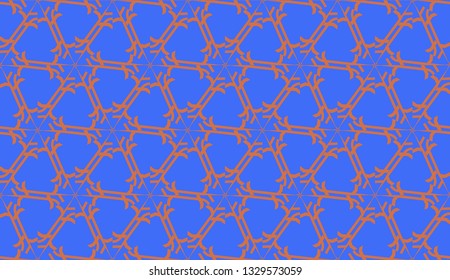 Pattern with abstract illusion triangles. Vector illustration. For your business, presentation, fashion print. Blue color.