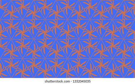 Pattern with abstract illusion triangles. Vector illustration. For your business, presentation, fashion print. Blue color.