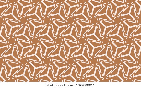 Pattern with abstract illusion triangles. Vector Seamless illustration. For your business, presentation, fashion print