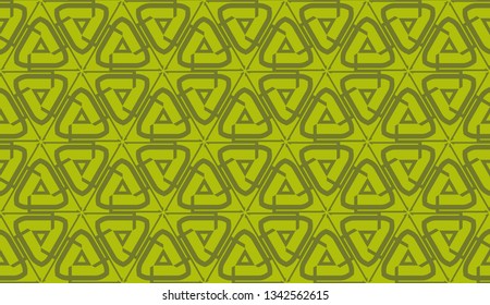 Pattern with abstract illusion triangles. Vector Seamless illustration. For your business, presentation, fashion print
