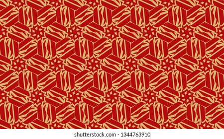 Pattern with abstract illusion triangles. Vector Seamless illustration. For your business, presentation, fashion print