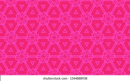 Pattern with abstract illusion triangles. Vector Seamless illustration. For your business, presentation, fashion print