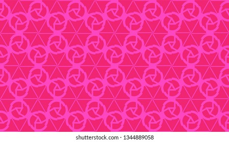 Pattern with abstract illusion triangles. Vector Seamless illustration. For your business, presentation, fashion print