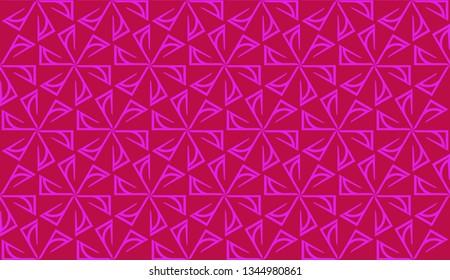 Pattern with abstract illusion triangles. Vector Seamless illustration. For your business, presentation, fashion print