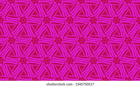 Pattern with abstract illusion triangles. Vector Seamless illustration. For your business, presentation, fashion print