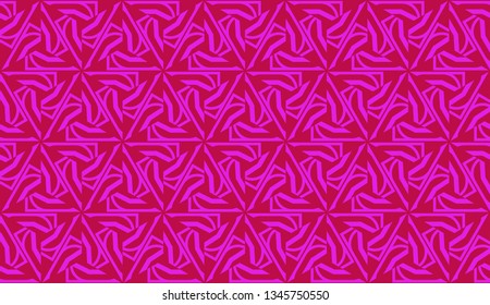 Pattern with abstract illusion triangles. Vector Seamless illustration. For your business, presentation, fashion print