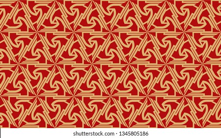 Pattern with abstract illusion triangles. Vector Seamless illustration. For your business, presentation, fashion print