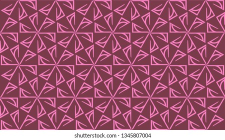 Pattern with abstract illusion triangles. Vector Seamless illustration. For your business, presentation, fashion print
