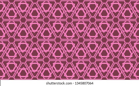 Pattern with abstract illusion triangles. Vector Seamless illustration. For your business, presentation, fashion print