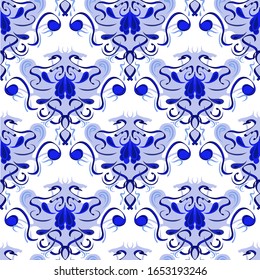 Patrón, imagen abstracta de un tazón. Las líneas son azules. Diseño creativo para diversos entornos