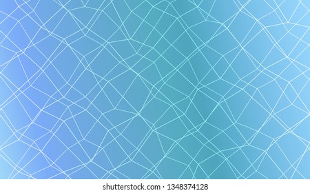 Pattern with abstract line in polygonal mesh style. For modern interior design, fashion print. Vector illustration. Creative gradient color