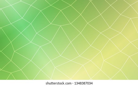 Pattern with abstract line in polygonal mesh style. For modern interior design, fashion print. Vector illustration. Creative gradient color