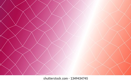 Pattern with abstract line in polygonal mesh style. Template for wallpaper, interior design, decoration, scrapbooking page. Vector illustration