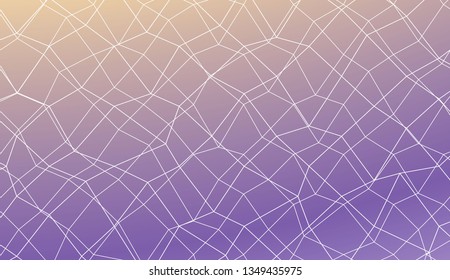 Pattern with abstract line in polygonal mesh style. Template for wallpaper, interior design, decoration, scrapbooking page. Vector illustration