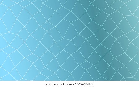 Pattern with abstract line in polygonal mesh style. For modern interior design, fashion print. Vector illustration. Creative gradient color
