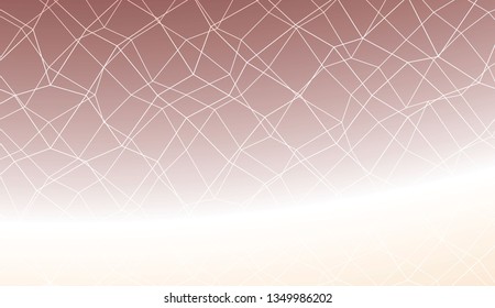 Pattern with abstract line in polygonal mesh style. Template for wallpaper, interior design, decoration, scrapbooking page. Vector illustration