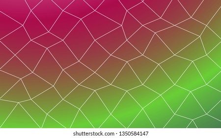 Pattern with abstract line in polygonal mesh style. Template for wallpaper, interior design, decoration, scrapbooking page. Vector illustration