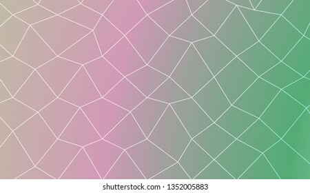 Pattern with abstract line in polygonal mesh style. Template for wallpaper, interior design, decoration, scrapbooking page. Vector illustration