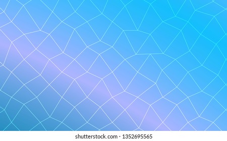 Pattern with abstract line in polygonal mesh style. Template for wallpaper, interior design, decoration, scrapbooking page. Vector illustration