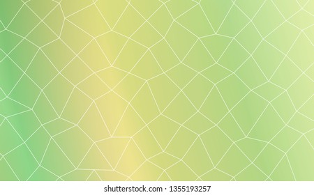 Pattern with abstract line in polygonal mesh style. For modern interior design, fashion print. Vector illustration. Creative gradient color