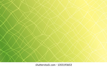 Pattern with abstract line in polygonal mesh style. For modern interior design, fashion print. Vector illustration. Creative gradient color