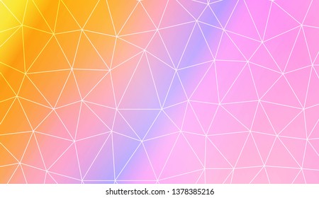 Pattern with abstract line in polygonal pattern with triangles style. For modern interior design, fashion print. Vector illustration. Creative gradient color