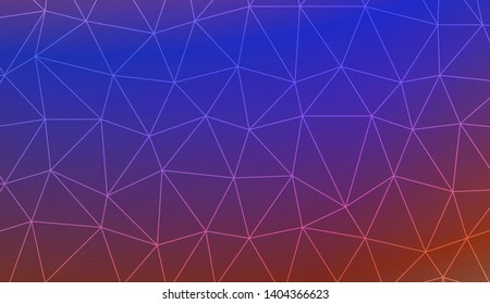 Pattern with abstract line in polygonal pattern with triangles style. FVector illustration. Creative gradient color