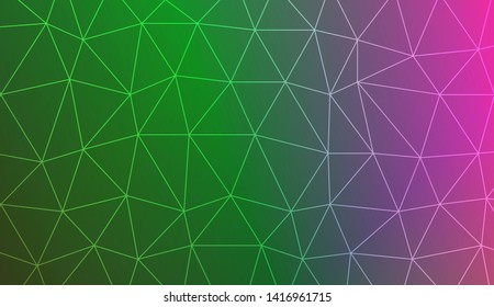 Pattern with abstract line in polygonal pattern with triangles style. FVector illustration. Creative gradient color